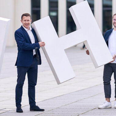 Part time Mba Students holding HHL letters