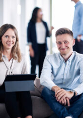 Two Master of Management students at HHL.