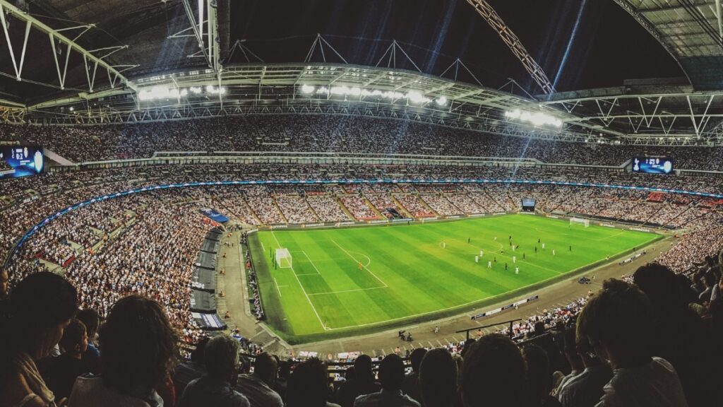 Football Stadium during game