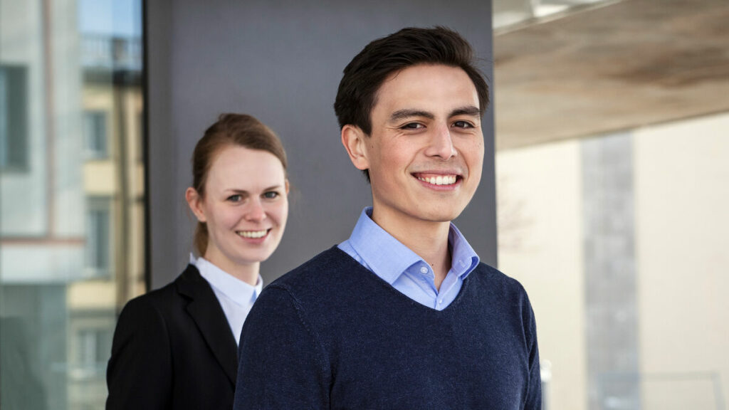 Two part-time Master in Management students from HHL.