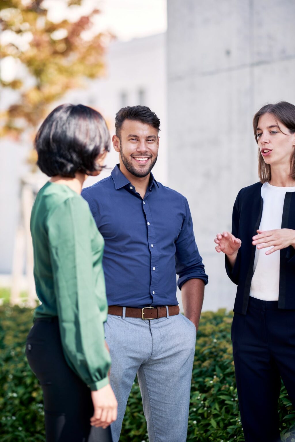 Group of three MBA Students at HHL.