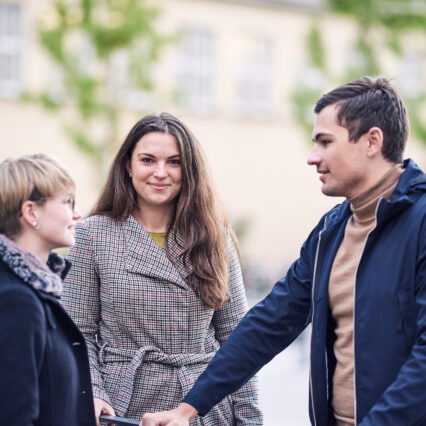 Master students at HHL campus.
