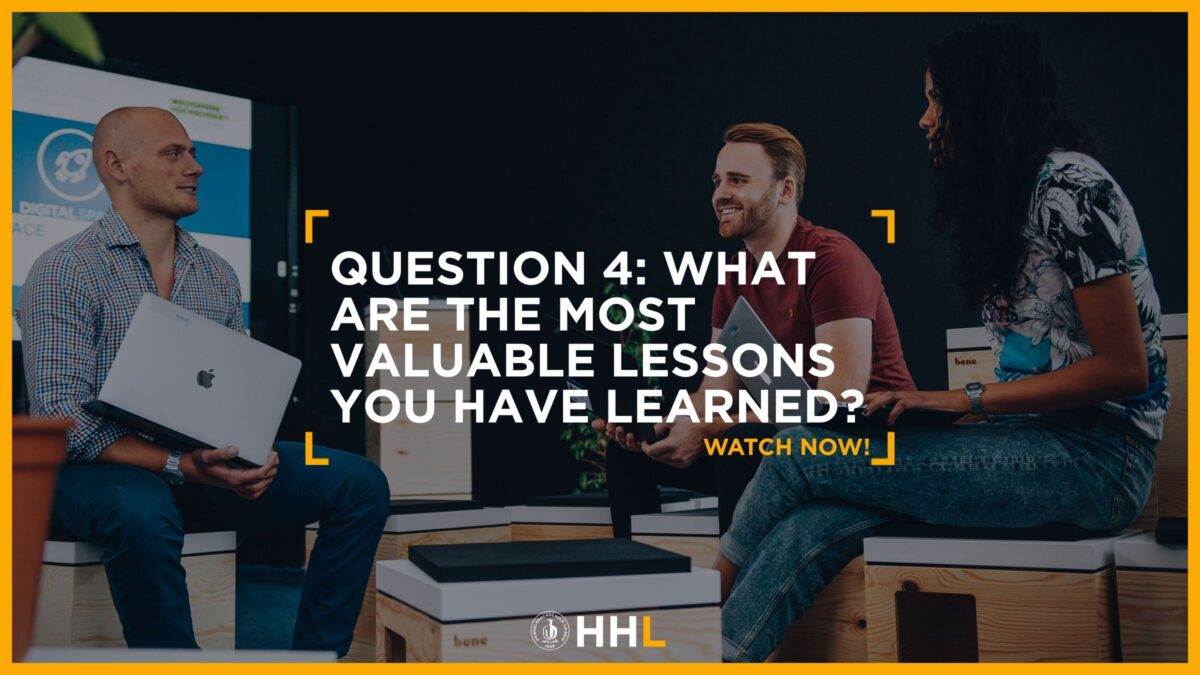 Thumbnail Question 4: What are the most valuable lessons you habe learned?