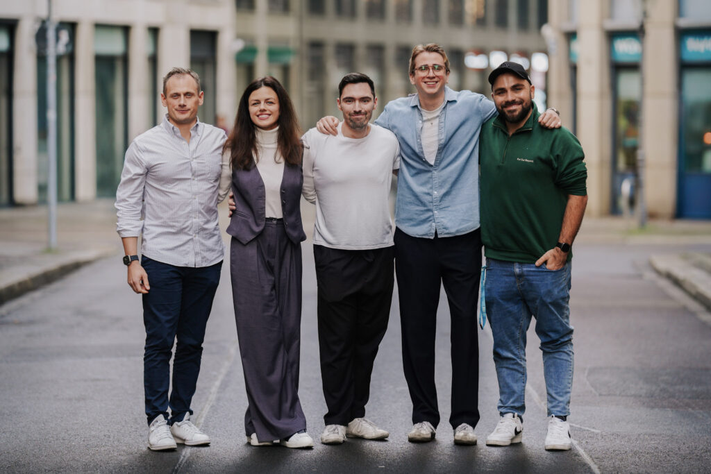 HHL Digital Space Team posing together during the HHL Digital Space Launch Day.