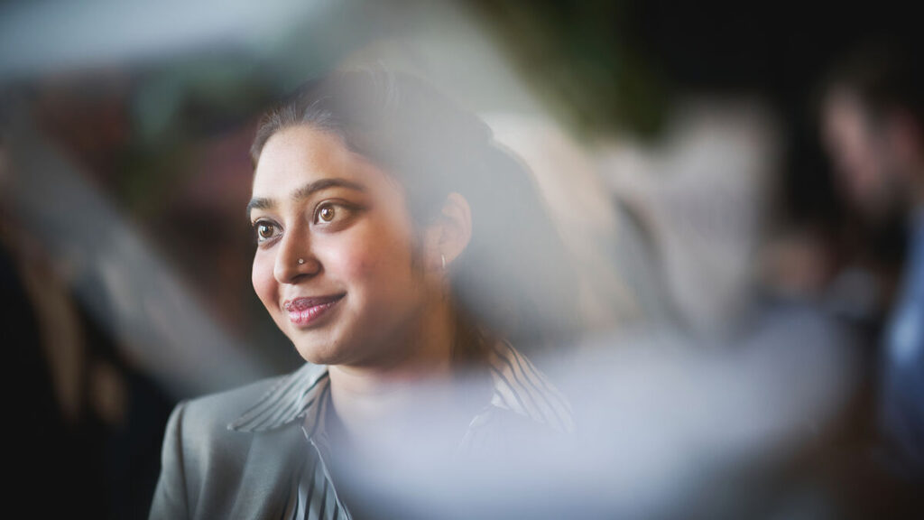 Female participant attending HHL Career Day.