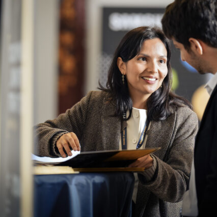 Program consultant with student