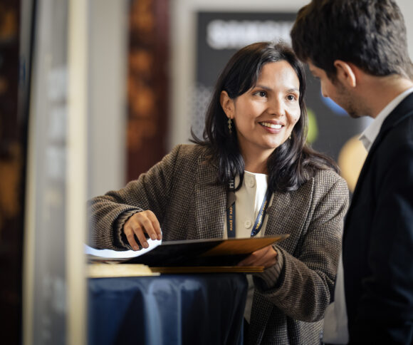 Program consultant with student